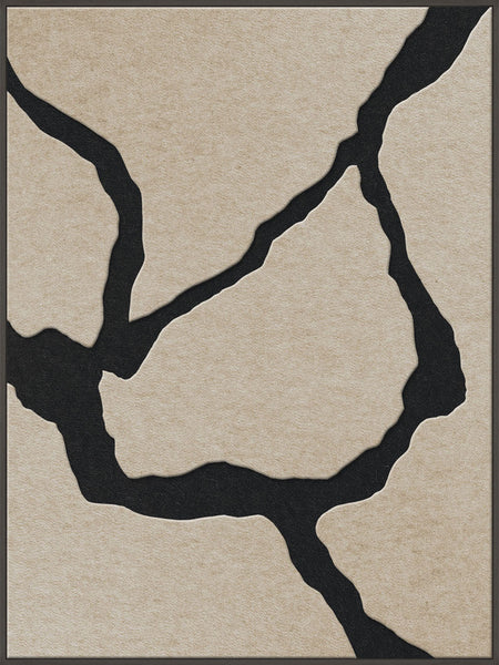 Quiet Friction 2 | ACOUSTIC ART Akustikbillede ART COPENHAGEN (DA) Sort ramme // 90x120 // Sand // Sort