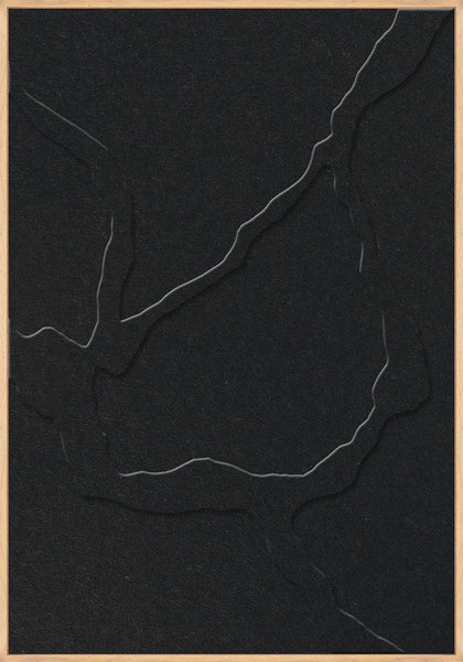 Guiet Friction 1 | ACOUSTIC ART Acoustic Art ART COPENHAGEN (DA) Ege ramme // 70x100 // Sort // Sort