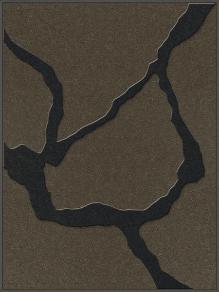 Guiet Friction 1 | ACOUSTIC ART Acoustic Art ART COPENHAGEN (DA) Sort ramme // 90x120 // Sort // Brun