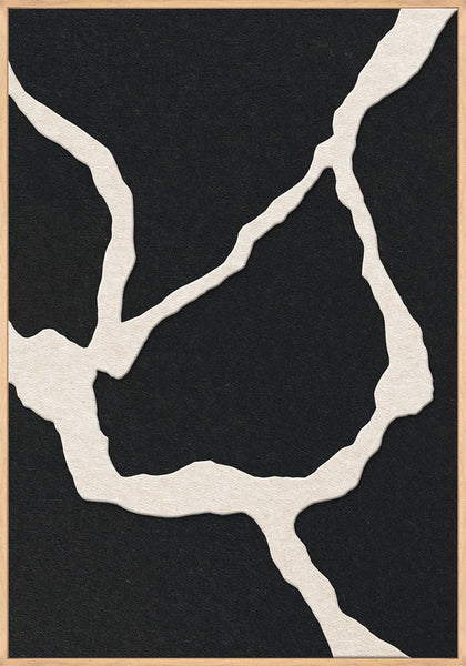 Guiet Friction 1 | ACOUSTIC ART Acoustic Art ART COPENHAGEN (DA) Ege ramme // 70x100 // Off white // Sort