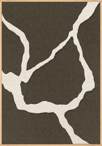 Guiet Friction 1 | ACOUSTIC ART Acoustic Art ART COPENHAGEN (DA) Ege ramme // 70x100 // Off white // Brun