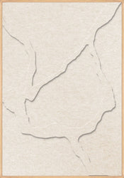 Guiet Friction 1 | ACOUSTIC ART Acoustic Art ART COPENHAGEN (DA) Ege ramme // 70x100 // Off white // Off white