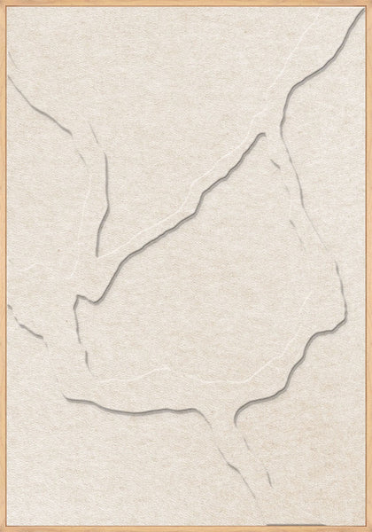 Guiet Friction 1 | ACOUSTIC ART Acoustic Art ART COPENHAGEN (DA) Ege ramme // 70x100 // Off white // Off white