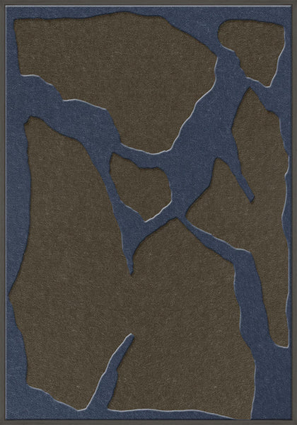 Soundgarden 2 | ACOUSTIC ART Acoustic Art ART COPENHAGEN (DA) Sort ramme // 70x100 // Mørkeblå // Brun