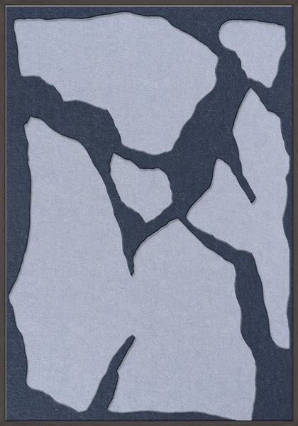 Soundgarden 2 | ACOUSTIC ART Acoustic Art ART COPENHAGEN (DA) Sort ramme // 70x100 // Mørkeblå // Lyseblå