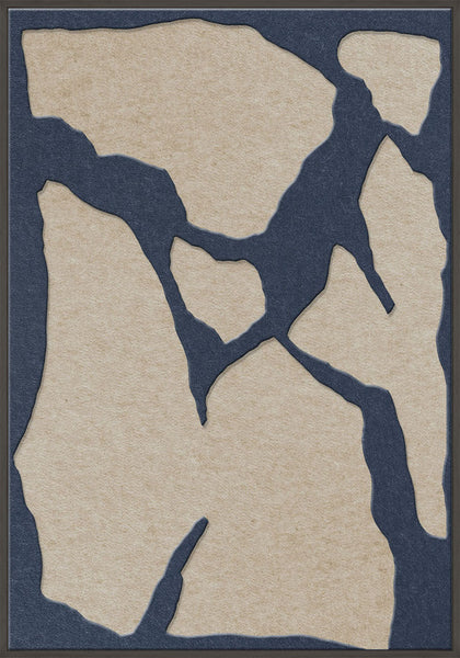 Soundgarden 2 | ACOUSTIC ART Acoustic Art ART COPENHAGEN (DA) Sort ramme // 70x100 // Mørkeblå // Sand