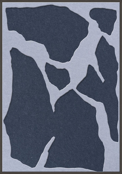 Soundgarden 2 | ACOUSTIC ART Acoustic Art ART COPENHAGEN (DA) Sort ramme // 70x100 // Lyseblå // Mørkeblå