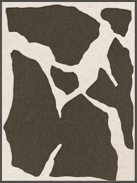 Soundgarden 2 | ACOUSTIC ART Acoustic Art ART COPENHAGEN (DA) Sort ramme // 90x120 // Off white // Brun