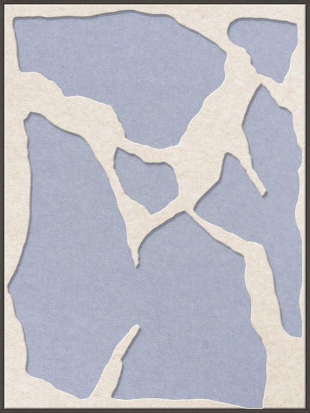 Soundgarden 2 | ACOUSTIC ART Acoustic Art ART COPENHAGEN (DA) Sort ramme // 90x120 // Off white // Lyseblå