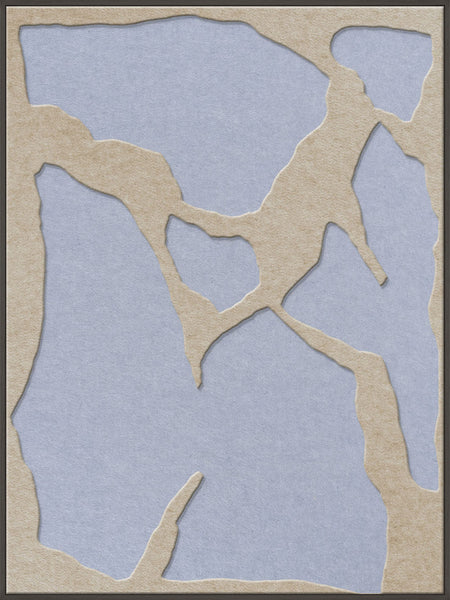 Soundgarden 2 | ACOUSTIC ART Acoustic Art ART COPENHAGEN (DA) Sort ramme // 90x120 // Sand // Lyseblå