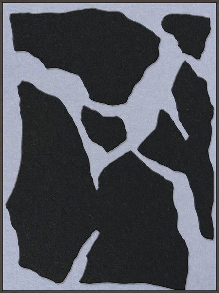 Soundgarden 1 | ACOUSTIC ART Acoustic Art ART COPENHAGEN (DA) Sort ramme // 90x120 // Sort // Lyseblå