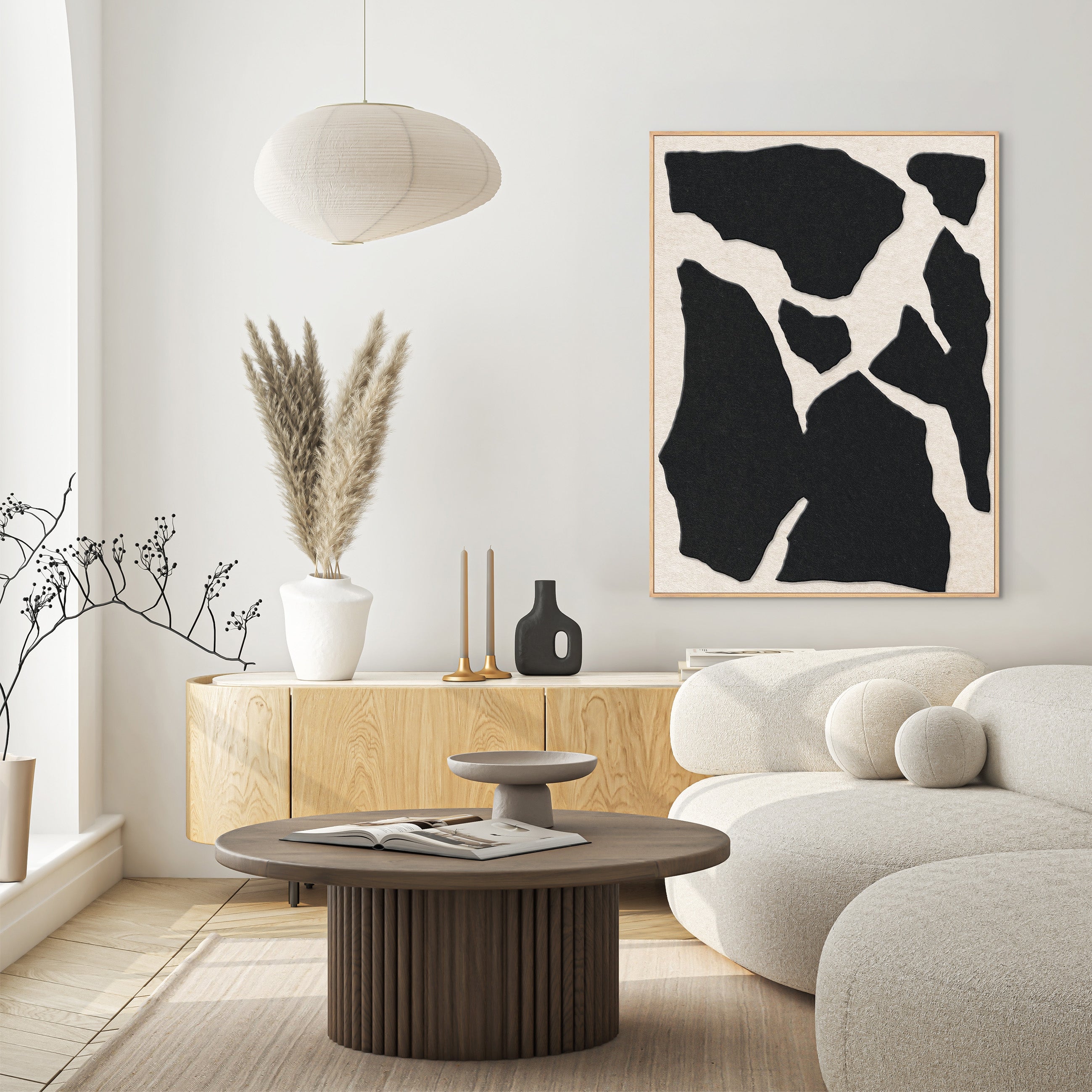 Soundgarden 1 | ACOUSTIC ART Acoustic Art ART COPENHAGEN (DA) Ege ramme // 70x100 // Sort // Off white