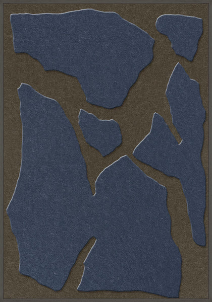 Soundgarden 1 | ACOUSTIC ART Acoustic Art ART COPENHAGEN (DA) Sort ramme // 70x100 // Mørkeblå // Brun