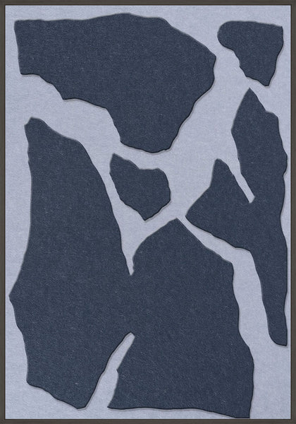 Soundgarden 1 | ACOUSTIC ART Acoustic Art ART COPENHAGEN (DA) Sort ramme // 70x100 // Mørkeblå // Lyseblå