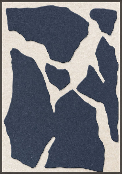 Soundgarden 1 | ACOUSTIC ART Acoustic Art ART COPENHAGEN (DA) Sort ramme // 70x100 // Mørkeblå // Off white