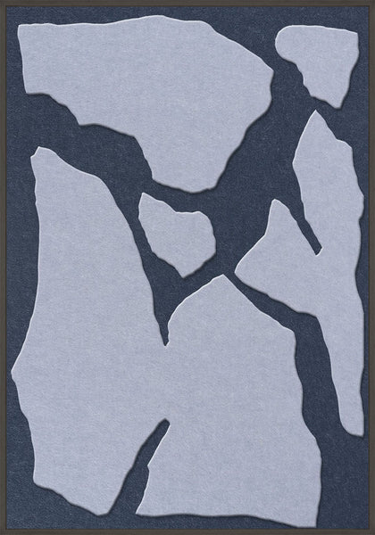 Soundgarden 1 | ACOUSTIC ART Acoustic Art ART COPENHAGEN (DA) Sort ramme // 70x100 // Lyseblå // Mørkeblå