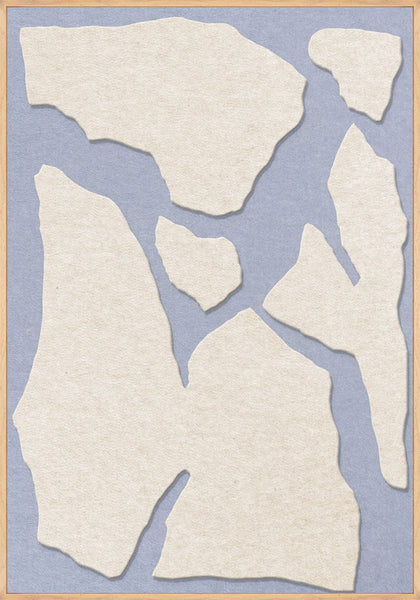 Soundgarden 1 | ACOUSTIC ART Acoustic Art ART COPENHAGEN (DA) Ege ramme // 70x100 // Off white // Lyseblå