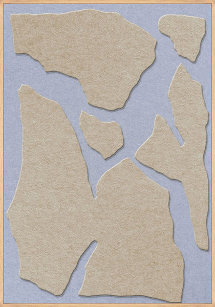 Soundgarden 1 | ACOUSTIC ART Acoustic Art ART COPENHAGEN (DA) Ege ramme // 70x100 // Sand // Lyseblå