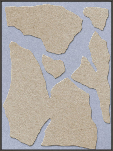 Soundgarden 1 | ACOUSTIC ART Acoustic Art ART COPENHAGEN (DA) Sort ramme // 90x120 // Sand // Lyseblå