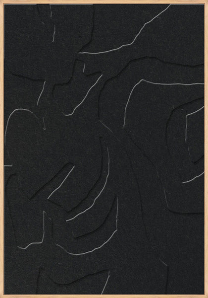Soft Embrace 1 | ACOUSTIC ART Akustikbillede ART COPENHAGEN (DA) Ege ramme // 70x100 // Sort // Sort