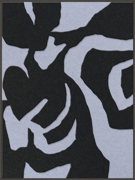 Soft Embrace 1 | ACOUSTIC ART Acoustic Art ART COPENHAGEN (DA) Sort ramme // 90x120 // Sort // Lyseblå