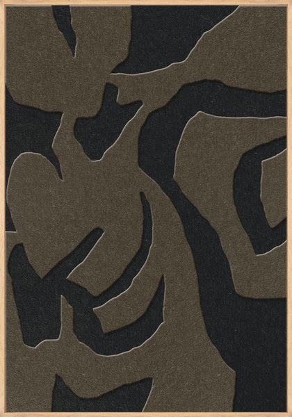 Soft Embrace 1 | ACOUSTIC ART Akustikbillede ART COPENHAGEN (DA) Ege ramme // 70x100 // Brun // Sort