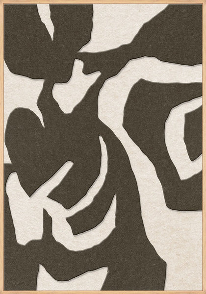 Soft Embrace 1 | ACOUSTIC ART Akustikbillede ART COPENHAGEN (DA) Ege ramme // 70x100 // Brun // Off white