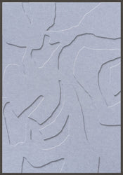 Soft Embrace 1 | ACOUSTIC ART Acoustic Art ART COPENHAGEN (DA) Sort ramme // 70x100 // Lyseblå // Lyseblå