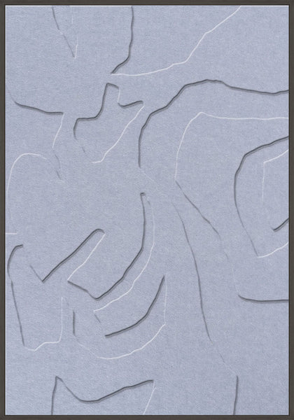 Soft Embrace 1 | ACOUSTIC ART Acoustic Art ART COPENHAGEN (DA) Sort ramme // 70x100 // Lyseblå // Lyseblå