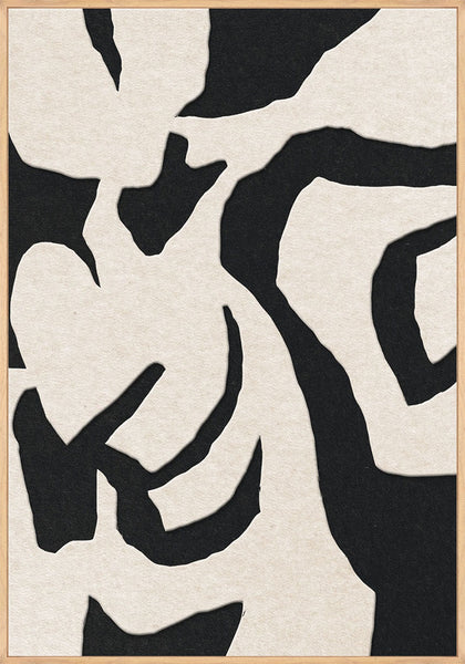 Soft Embrace 1 | ACOUSTIC ART Akustikbillede ART COPENHAGEN (DA) Ege ramme // 70x100 // Off white // Sort
