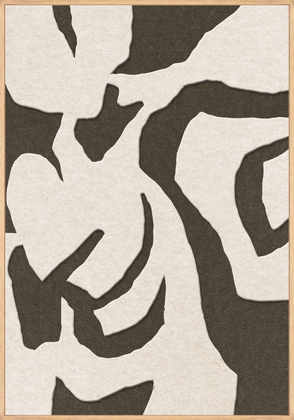 Soft Embrace 1 | ACOUSTIC ART Akustikbillede ART COPENHAGEN (DA) Ege ramme // 70x100 // Off white // Brun