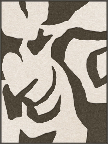 Soft Embrace 1 | ACOUSTIC ART Acoustic Art ART COPENHAGEN (DA) Sort ramme // 90x120 // Off white // Brun