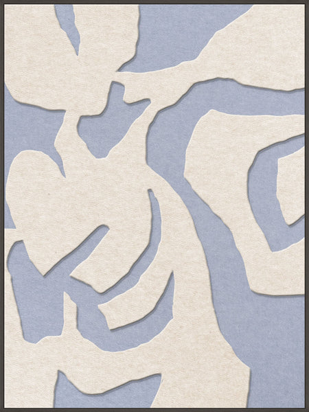 Soft Embrace 1 | ACOUSTIC ART Acoustic Art ART COPENHAGEN (DA) Sort ramme // 90x120 // Off white // Lyseblå