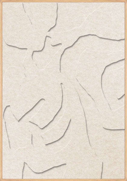 Soft Embrace 1 | ACOUSTIC ART Akustikbillede ART COPENHAGEN (DA) Ege ramme // 70x100 // Off white // Off white
