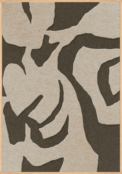 Soft Embrace 1 | ACOUSTIC ART Akustikbillede ART COPENHAGEN (DA) Ege ramme // 70x100 // Sand // Brun