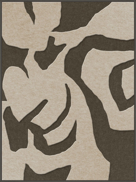 Soft Embrace 1 | ACOUSTIC ART Acoustic Art ART COPENHAGEN (DA) Sort ramme // 90x120 // Sand // Brun