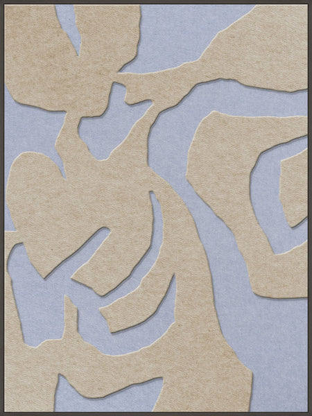 Soft Embrace 1 | ACOUSTIC ART Acoustic Art ART COPENHAGEN (DA) Sort ramme // 90x120 // Sand // Lyseblå