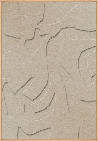 Soft Embrace 1 | ACOUSTIC ART Akustikbillede ART COPENHAGEN (DA) Ege ramme // 70x100 // Sand // Sand