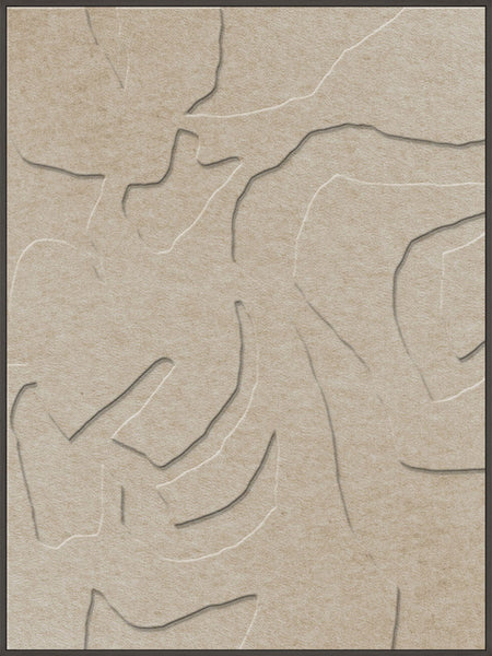 Soft Embrace 1 | ACOUSTIC ART Acoustic Art ART COPENHAGEN (DA) Sort ramme // 90x120 // Sand // Sand