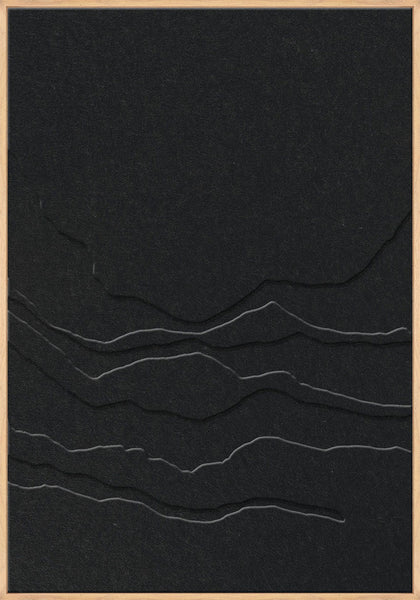 Tonefield 2 | ACOUSTIC ART Akustikbillede ART COPENHAGEN (DA) Ege ramme // 70x100 // Sort // Sort