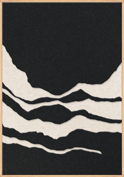 Tonefield 2 | ACOUSTIC ART Akustikbillede ART COPENHAGEN (DA) Ege ramme // 70x100 // Sort // Off white