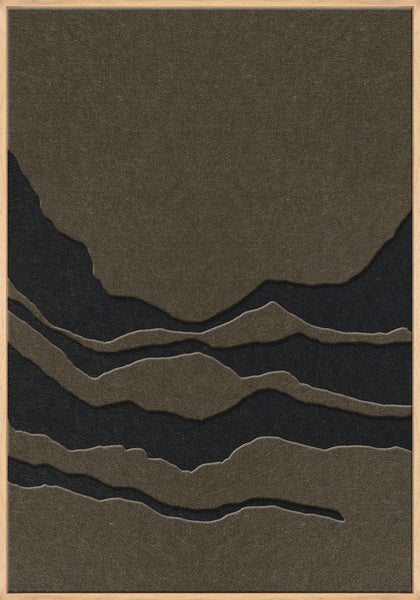 Tonefield 2 | ACOUSTIC ART Akustikbillede ART COPENHAGEN (DA) Ege ramme // 70x100 // Brun // Sort