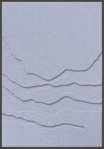 Tonefield 2 | ACOUSTIC ART Akustikbillede ART COPENHAGEN (DA) Sort ramme // 70x100 // Lyseblå // Lyseblå