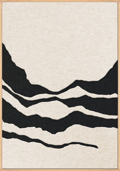 Tonefield 2 | ACOUSTIC ART Akustikbillede ART COPENHAGEN (DA) Ege ramme // 70x100 // Off white // Sort