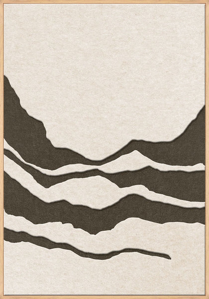 Tonefield 2 | ACOUSTIC ART Akustikbillede ART COPENHAGEN (DA) Ege ramme // 70x100 // Off white // Brun