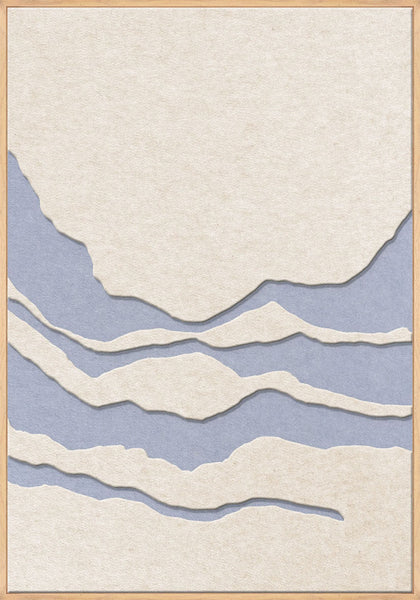Tonefield 2 | ACOUSTIC ART Akustikbillede ART COPENHAGEN (DA) Ege ramme // 70x100 // Off white // Lyseblå