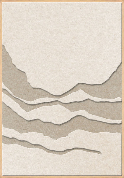 Tonefield 2 | ACOUSTIC ART Akustikbillede ART COPENHAGEN (DA) Ege ramme // 70x100 // Off white // Sand