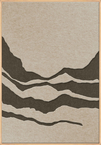 Tonefield 2 | ACOUSTIC ART Akustikbillede ART COPENHAGEN (DA) Ege ramme // 70x100 // Sand // Brun