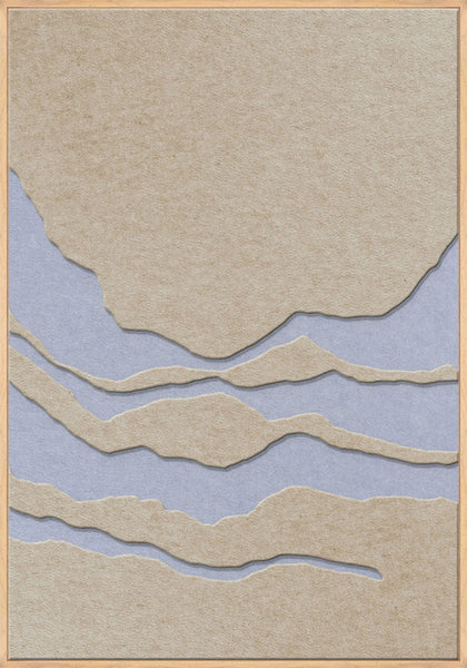 Tonefield 2 | ACOUSTIC ART Akustikbillede ART COPENHAGEN (DA) Ege ramme // 70x100 // Sand // Lyseblå