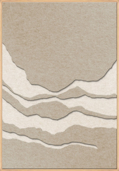 Tonefield 2 | ACOUSTIC ART Akustikbillede ART COPENHAGEN (DA) Ege ramme // 70x100 // Sand // Off white
